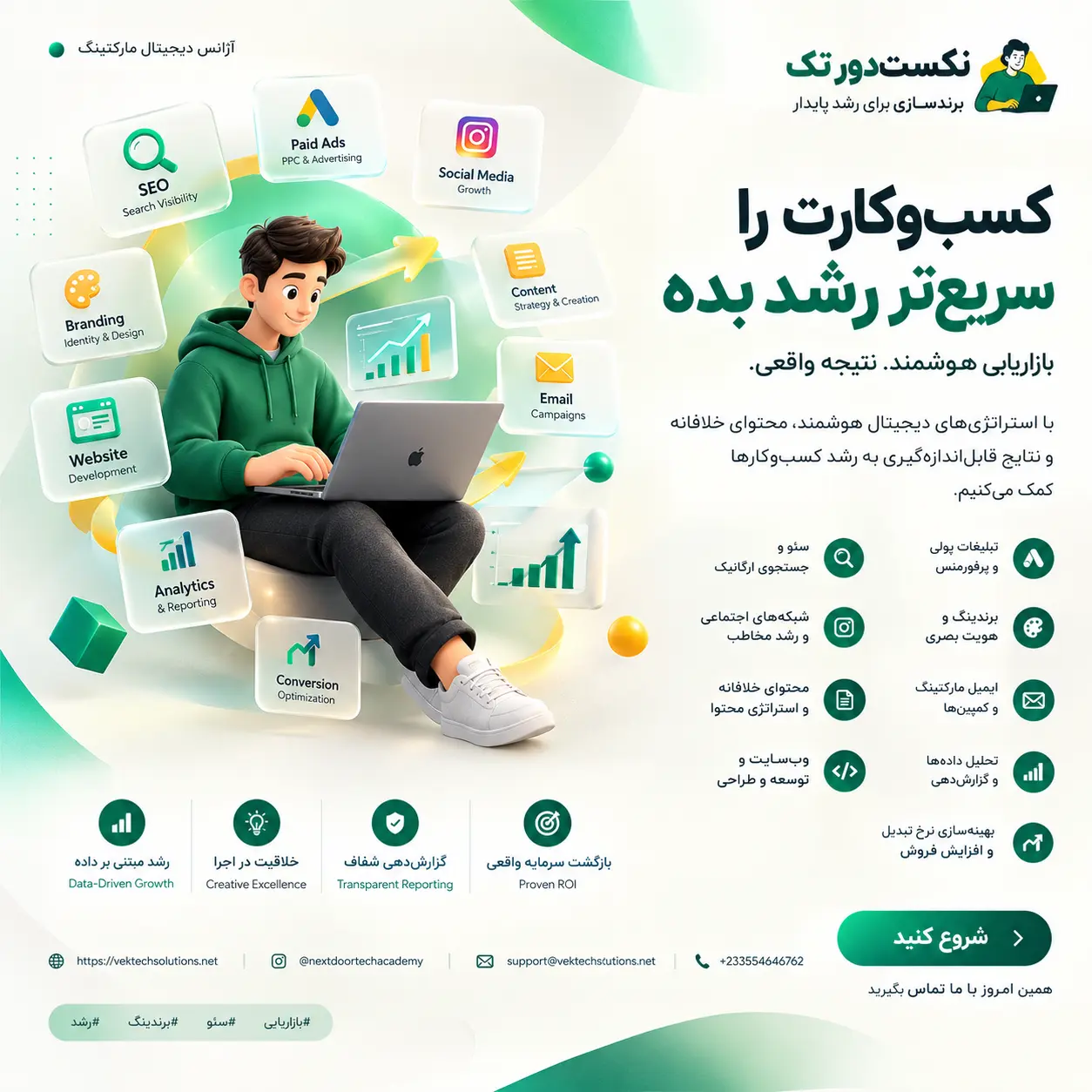 پست اینستاگرام و شبکه‌های اجتماعی پریمیوم برای آژانس دیجیتال مارکتینگ